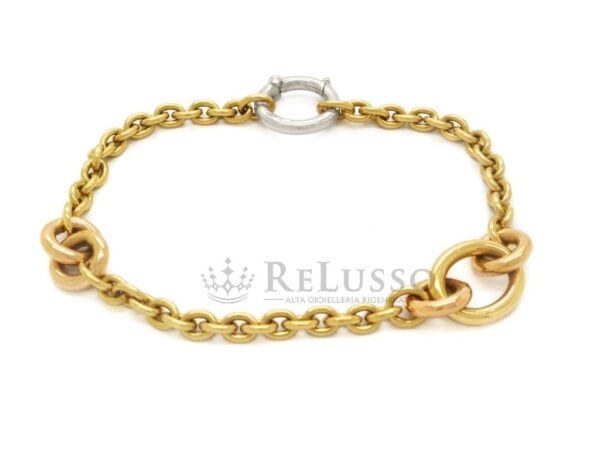 Bracciale Pomellato ad anelli in oro 18kt. foto7