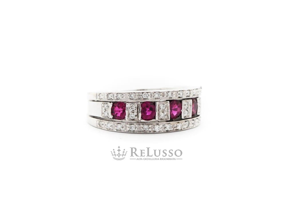 Anello hot sale rubino damiani