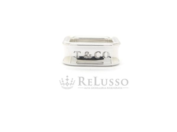 Anello Tiffany 1837™ quadrato in argento sterling 925 foto4