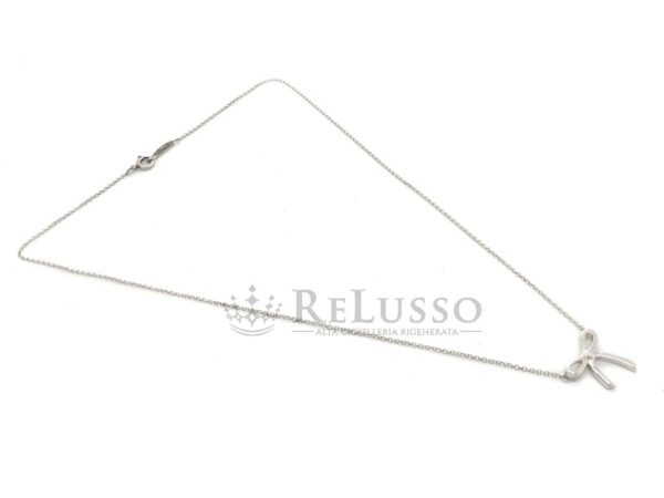 Collana Tiffany Bow in argento sterling misura mini foto4