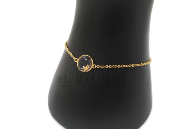 Bracciale Tiffany Olive Leaf Paloma Picasso® con ametista in oro giallo foto19